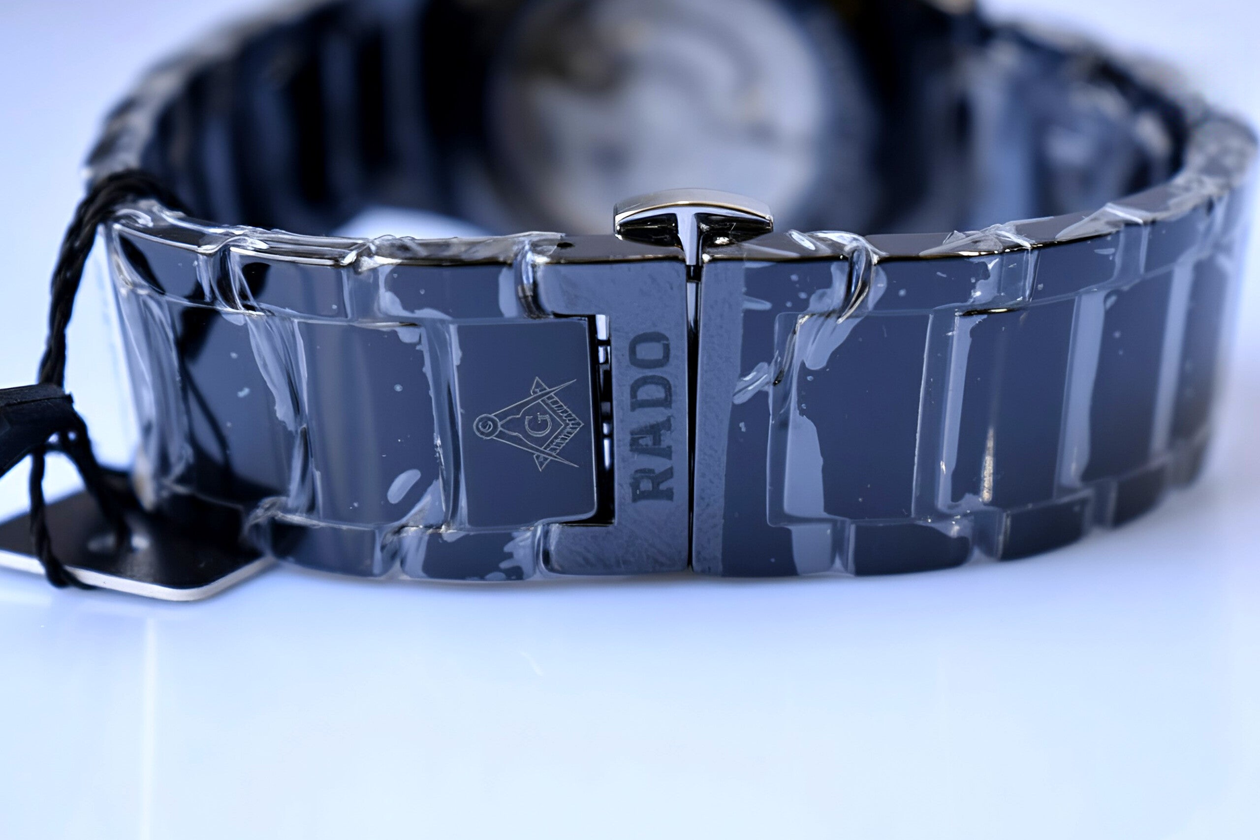 Rado True Round Black Ceramic Limited Edition Masonic Watch